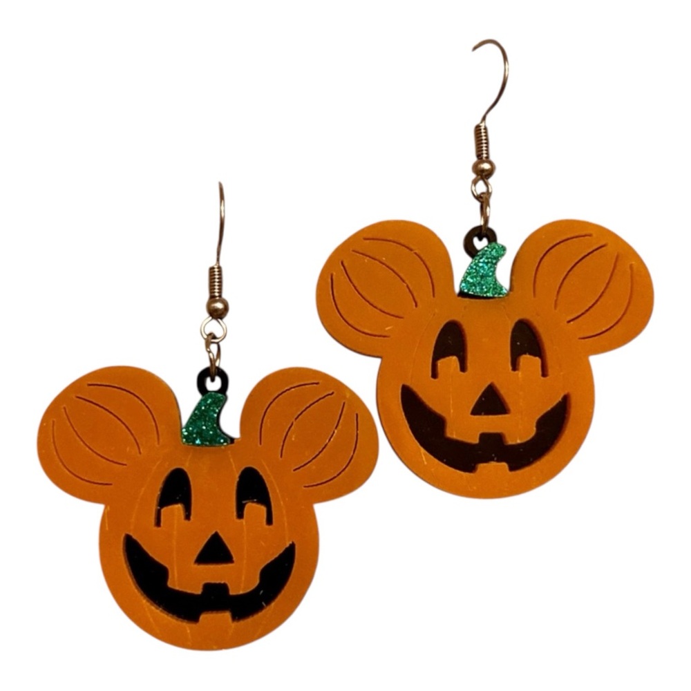 🎃ADD ON TO ANY BUNDLE FOR $5🎃 Disney Mickey Mouse Jack O Lantern Pumpkin Earring